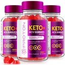 NutraRize (Pack of 3 Proton Keto ACV Gummies Advanced Weight Loss 1000 MG, Maksimaalne tugevus täiendada, Gomitas Reviews (180 Gummies)