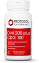 PROTOKOLL LIFE BALANCE DIM 200 Plus CDG - 200mg - Kaltsium & DIM täiendus - Puhastamiseks Detox & Hormoon Metabolism - Kaltsium D Glukaraat - Non-GMO & Kosher - 90 Veg Caps