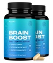 Nootrix Brain Boost Nootropic Supplement | Toetab mälu, vaimset keskendumist, kognitiivset tervist ja energiat | Soodustab tervislikku meeleolu ja ajufunktsiooni | Ginkgo Biloba & DMAE | 120 kapslit