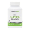 NaturesPlus PRO Super K kompleks - 60 kapslit - edendab tervislikku kaltsiumi metabolismi - sisaldab vitamiine K1 & K2 - mitte-GMO, vegan ja gluteenivaba - 60 serveerimist