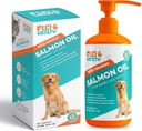 Fur & Health Wild Alaska lõheõli Omega 3 koertele ja kassidele - looduslik kalaõli täiendus Tervislik nahk, läikiv karv ja ühine tugi - Puhas EPA & DHA valem lemmikloomade immuuntervise 16oz