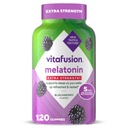 Vitafusioon Ekstra Tugevus Melatoniin Kummi Vitamiinid, 5 mg, 120 ct Kummid