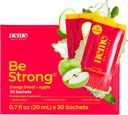 BeMe Vitamiin B12 Vedelik Shot, BeStrong - Vitamiin B 12 Joogivedelik Toidulisand Toetab Energiat Tõstmist, Keskendumist Ja Kontsentreerimist - Guarana, Tauriin Ja Kollageen Toidulisandid Edendavad taastumist (30 kotikest)