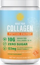 Peptiidenergia kollageen Pulber Juuksed, küüned, nahk, tüüp I & III, kofeiin energia, vitamiin C, biotiin, hüaluroonhape, nullsuhkur – 8,92 oz (Mango Passion)