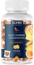 SOHM Glükosamiin ja kondrotiin Gummies 60 Loe individuaalselt pakendatud, toetab liigeseid Tervis ja luud Tervis, Glükosamiin Chondroitin Gummies meestele ja naistele Taimetoitlane (Pineapple, Orange)