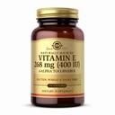 Solgar Vitamiin E 268 mg (400 IU) - 100 Softgels - looduslikult päritoluga E-vitamiin d-alfa tokoferoolina - Gluteenivaba, piimavaba - 100 serveerimist