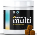 Embark Dog Multi Benefit - All-in-1, Toidulisandid Koertele - Glükosamiin, kondroitiin, ühine tugi - Naha, mantli, aju ja immuunsüsteemi tervis - Vet-Formuleeritud ja kõik-looduslik - 90 Soft Chews