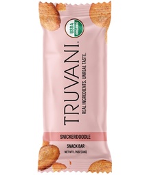 Truvani taimepõhised snack baarid | Snickerdoodle 1 Pack | 5g valku | USDA orgaaniline ja vegan | Ainus baar | Piima-, soja- ja gluteenivaba | Individuaalselt pakitud