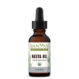 Banyan Botanicals Nasya Oil – Orgaanilised taimsed ninatilgad selge hingamise jaoks – Ayurveda ninapuhastaja ja nina niisutaja * – One Fluid Ounce – Certified Organic, Non GMO, Chemical Free