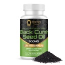 KING TTUT'S SECRET Black Seed Kapslid - 500 mg 100 Softgels - Nigella Sativa ekstrakt, Black Cumin Supplement juustele, Antioksüdant Toetus, Immuunsüsteem - Halal Black Seed Cumin õli kapslid