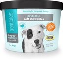 Ravitavad Happy Tummy Probiootikum koertele Pehme närimistables, 5.3 oz - Seedetrakti tugi, immuunsüsteem, soolestiku tervis