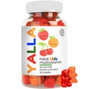 YALLA halal vitamiinid lastele, halal Kids multivitamiinid, 45-90 päeva varu, olulised vitamiinid C, D3, tsink immuunsuse jaoks, B6 B12 energia jaoks, ISA sertifitseeritud, želatiin tasuta