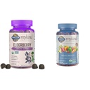 Eluaed Orgaanika Elderberry Gummies täiskasvanutele ja lastele - Immuunsüsteemi tugilisa orgaaniliste puuviljade ja orgaaniliste ainetega Meeste kummi vitamiinid Multi Berry, 120 Count