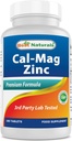 # 1 CAL MAG ZINC poolt parim Naturals - Essential Mineral Complex - toodetud USA-s asuvas GMP sertifitseeritud rajatis ja kolmanda osapoole testitud puhtus. Garanteeritud!, 180 tabletti