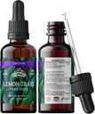 Lemongrass Tinktuur, Orgaaniline Lemongrass ekstrakt (Cymbopogon Citratus) Taimne täiendus, Non-GMO külma pressitud orgaanilised köögiviljad Glycerin, 700 mg, 2 oz (60 ml)