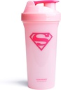 Smartshake Lite Justice League Protein Shaker Pudel 800 ml – DC Comics Water Bottle, Leakproof BPA Free Gym Shaker and Protein Powder (Supergirl)