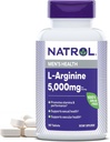 Natrol L-arginiin 5000 mg, meeste tervise toidulisand, L-arginiin, 90 tabletti, 18 päeva pakkumine