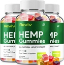 Reviv Hemp - with Hemp Seed Extract RevivHemp Gummies Tinnitus Herbal Supplement, Health and Wellness Support, All Natural Reviv Gummy (3 Pack - 180 Gummies)