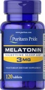 Puritaanid Pride melatoniin 3 Mg tabletid, 120 loend