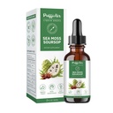 PUFFIAIR Soursop (Graviola) & Sea Moss Vedel Tilk rakkude toetamiseks ja taastamiseks, Immuunkiirendus, lõdvestumine, maks ja uni, taimeekstrakt, suhkru-/gluteenivaba, looduslik maitse, 2 Fl Oz/60 ml