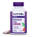 Natrol Fast Lahustage melatoniini 1 mg, toidulisandid rahutuks uneks, unetoetus täiskasvanutele, 200 maasikamaitselist melatoniini tabletti, kuni 200 päeva pakkumine