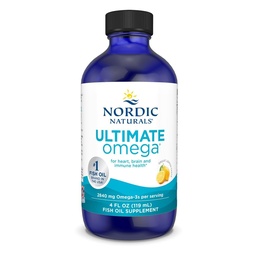Nordic Naturals Ultimate Omega Vedel, Sidrun Maitse - 4 oz - 2840 mg Omega-3 - kõrge potentsiga kalaõli lisand EPA & DHA - soodustab aju ja südame tervist - Non-GMO - 24 Servings