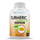 Kurkumiini lisand - 2250mg / d - köögiviljakapslid - 95% kurkuminoidid musta piparekstraktiga (bioperiin) - 750mg kapslid - 100% orgaanilised - kõige võimsamad kurkum (180 loend)
