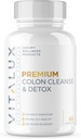 VITALUX || #1 Rated Premium Colon Cleanse & Detox || Enhance Digestion, Soolestiku Tervis, Vähendab Bloating | Ultra Dosed valem w/ 10 Võimas koostisosad | 3. partei testitud + USA Made - 60 kapslit