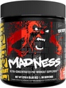 Mutant Madness | Pre Workout Powder Supplement Performance and Pump Blend Includes L-Citrulline, Beta-Alanine, Taurine, L-Tyrosine | 30 Serving | Peach Mango