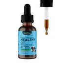 Animal Essentials Healthy Gut - Taimne prebiootikum koertele ja kassidele, soolestiku tervise segu, taimsed valemid, orgaanilised inimtaimed, veterinaararstide soovitatavad, vedelad toonikud - 2 Fl Oz