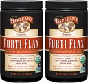 Barlean's Forti-Flax Organic Flaxseed, Ground Whole Toores Seeds, Omega-3 Supplement koos Lignans ja Dietary Fiber, Bulk Ground Flax Seed, 16 oz, 2 Pack