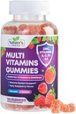 Multivitamiini kummid vitamiinidega A, C, D, E, B12, tsink - igapäevane täiskasvanute kummi vitamiinid ja mineraalid naistele ja meestele, immuunsuse tugikummi multivitamiinide lisand, multivitamiin täiskasvanutele - 120 Gummies
