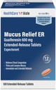 HealthCareAisle Guaifenesin 600 mg laiendatud vabanemine - 100 tabletti - lima leevendamine rinnakinnisuse leevendamiseks