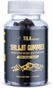 Tila Organic Himalayan Shilajit vaik pehme geelid - 60 Gummies, 600 mg - Natural Supplement meestele ja naistele üle 85 Trace Minerals, Fulvic Acid ja Humic Acid Vegan Gluten Free