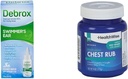Debrox Ujuja kõrvatilgad, 1 Fl Oz ja HealthWise Medicated Chest Rub, 4 oz. Bundle