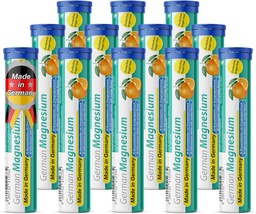 T & D Saksa magneesiumoksiidi lisand | kihisevad tabletid | Oranž maitse – 200 mg magneesiumi serveerimise kohta | Suhkruvaba, Vegan Pharma – valmistatud Saksamaal