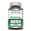 Hämmastavad valemid Melatoniin 10 Mg täiendus | Tabletid | Mitte-GMO | Gluteenivaba | Valmistatud USAs (1 Pack | 120 Count)