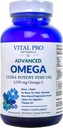 Vital Pro Naturals - Advanced Omega Wild püütud Norra kalaõli 2350mg kõrge potentsi Omega 3 rasvhapete toidulisandeid EPA DHA ja DPA aju ja südame 60 softgels (pakendamine võib varieeruda)