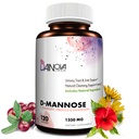 Dainova D Mannose 1350mg Cranberry I D-Mannose kapslid UTI ennetamiseks, kuseteede toetamine, kuseteede tervis naistele ja puhastamine. W/ Hibiscus & Dandelion , 120 Veggie kapslit