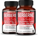 8 in 1 Berberine Supplement - Per Capsule Provides - Toeta seedimist, immuunsus - koos Ceyloni kaneeli, piimaohakas, kurkum, kibe melon
