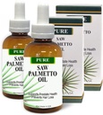 Puhas Saw Palmetto õli Orgaaniline 60-90-päevane pakkumine erinevalt ebaefektiivsetest pulbritest Eesnäärme tervise toetamine Parem vähendada sagedast urineerimist DHT Blocker Stop Hair Loss (2 Fl Oz)