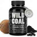 Wild Foods Activated Charcoal Capsules | 100% orgaaniline kookospähklikestad Aktiivsed tabletid Bloating & Hangover | Lab Testitud & Non-GMO Detox Pills | Valmistatud USAs (120 kapslit)