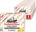 Fisherman's Friend Cough tilgad, Cough Suppressant ja valulik kurk Lozenges, Sugar Free Honey-Lemon, 5,52mg Menthol, 240 tilka (6 pakendit 40)