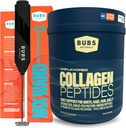 BUBS Naturals Collagen Peptides Pulber & Mixing Wand Bundle, kollageen naistele ja meestele, hüdrolüüsitud peptiidid, maitsestamata karjamaad Tõstetud rohu Fed, Keto Sõbralik, 20 oz Kollageeni Tub (28 Servings) +1 Wand