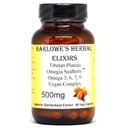 Barlowe's Herbal Elixirs Omegia SeaberryTM | Sea Buckthorn | Complete Omega 3, 6, 7, 9 Fatty Acids | 500mg per Capsule | 60 Veggie Capsules | Glass Bottle | Stearate Free