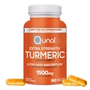 Kurkumiini kapslid , Qunol koos ultra- kõrge imendumisega 1500 mg , ühine tugi , toidulisand , ekstra tugevus , 90 taimekapslit