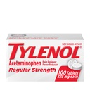 Tylenol Regulaarne tugevustabletid 325 mg atsetaminofeeni, palaviku vähendaja ja valu leevendaja peavalu, seljavalu, lihasvalu, liigesevalu ja menstruaalkrambid, 100 ct