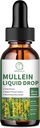 Mullein tilgad kopsudele, Mullein Leaf Extract 1000MG hingamisteede, immuunsuse ja seedimise toetamiseks, kvertsetiin, vahukommi, Elderberry, Black Cumin Seed, Bromelain, Non-GMO, Vegan, 2 Fl Oz