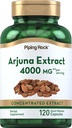 Piping Rock Arjuna ekstrakt | 4000 mg | 120 kapslit | Arjuna koore ürdist | Kontsentreeritud taimsed toidulisand | Mitte-GMO, Gluteenivaba